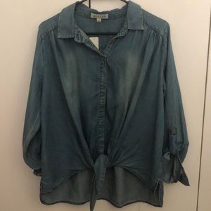 Harper Chambray Denim Shirt 💞